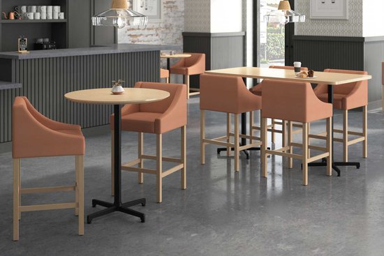 Ansen stools with Nosh tables