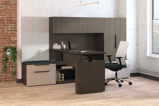 Flux adjustable height private office with Proxy