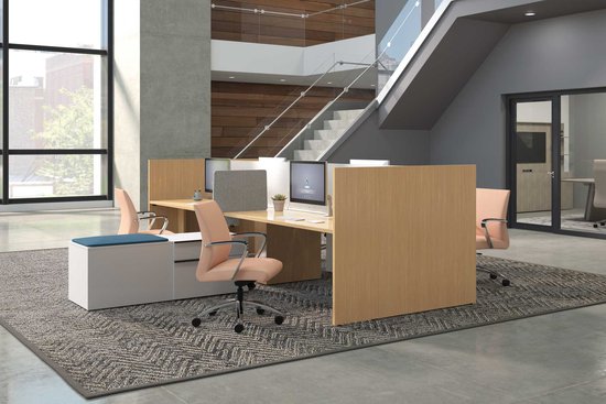 Flux fixed height benching with end panel support