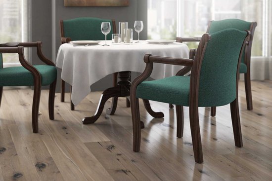 Harbor guest seating with Brogan table