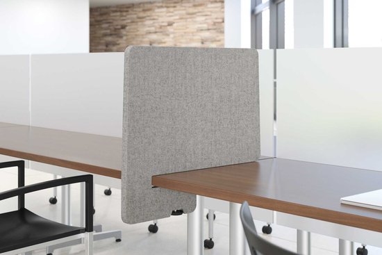 Acoustic PET side-mount screen and acrylic LK style privacy screen