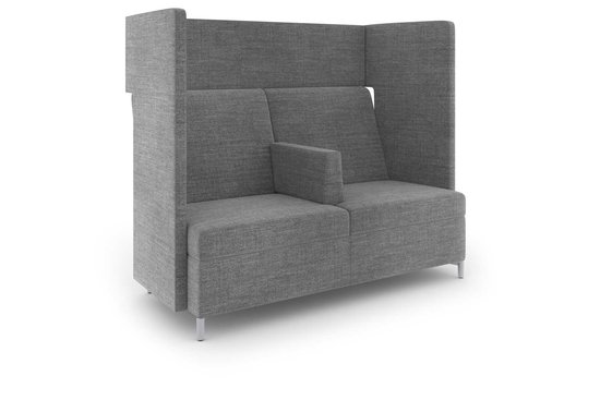 Ziva privacy lounge with intermediate arm